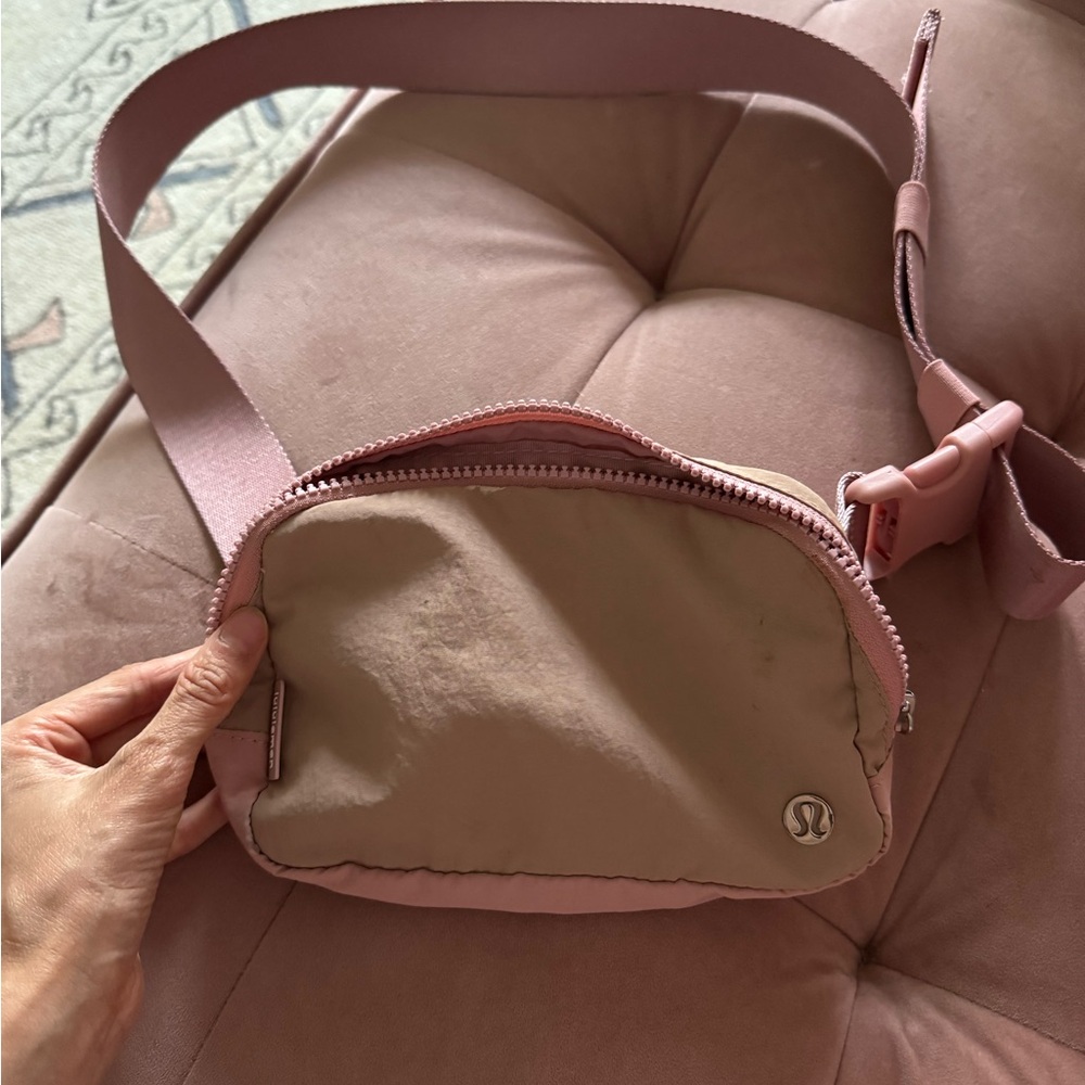 Lululemon Pink and Tan Women's Crossbody